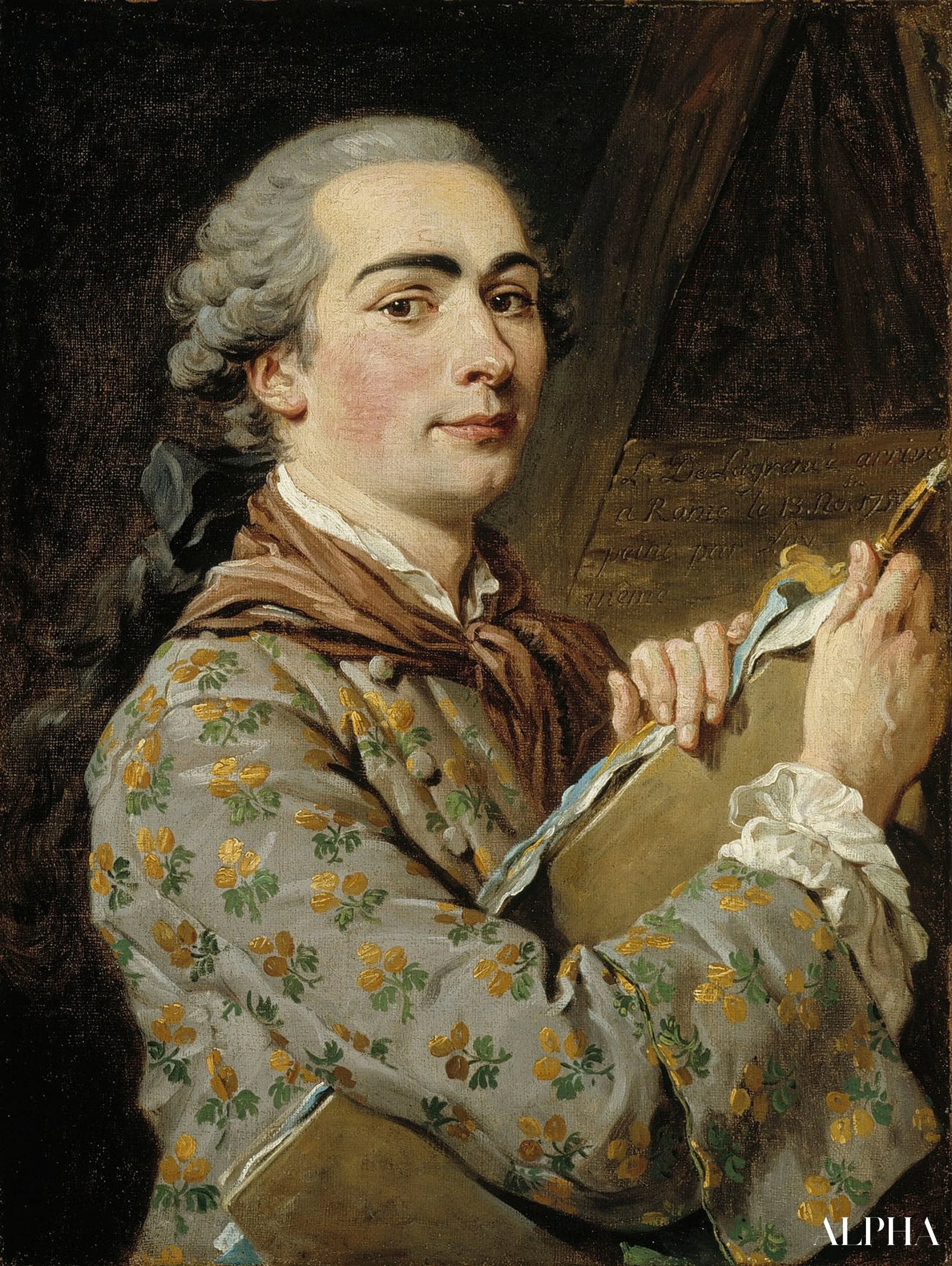 Autoportrait - Louis Jean François Lagrenée - Reproductions de tableaux et peintures haut de gamme