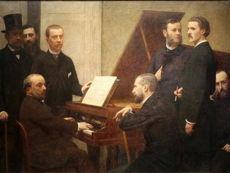 Okolo klavíru - Henri Fantin-Latour