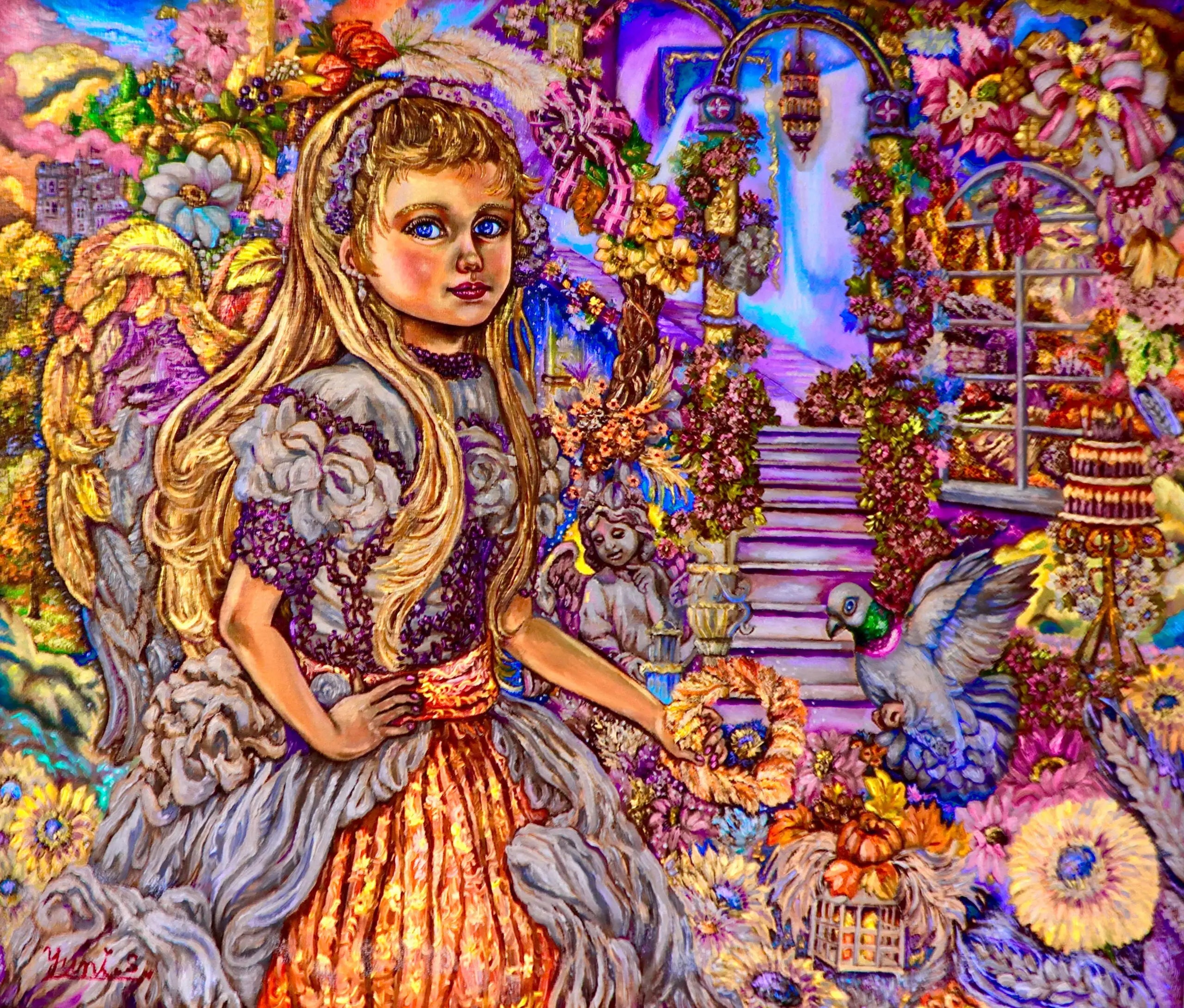 Autumn Angel Kia - Yumi Sugai Reproductions de tableaux à la peinture à l’huile