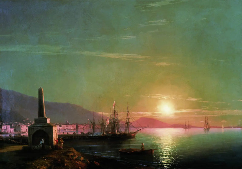 Zátoka Théodosie, východ slunce - Ivan Aïvazovski