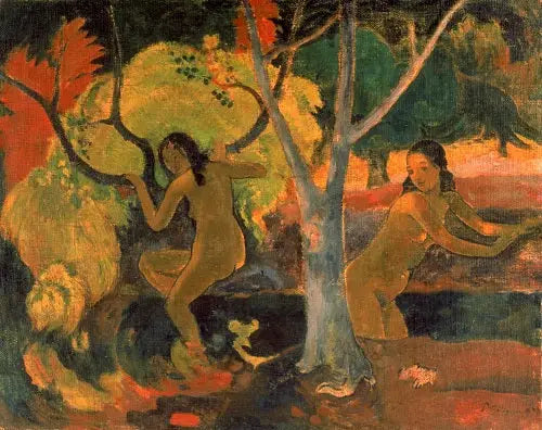 Koupající se ženy na Tahiti - Paul Gauguin