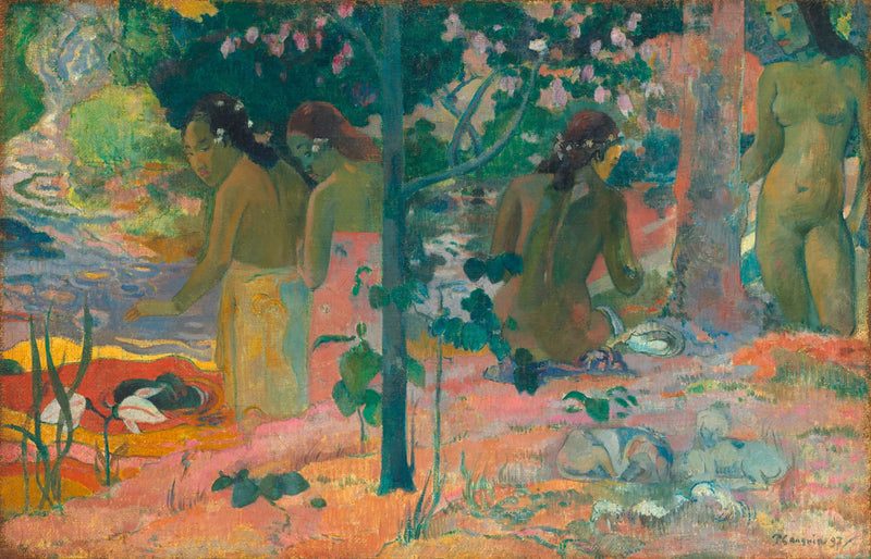 Koupající se - Paul Gauguin