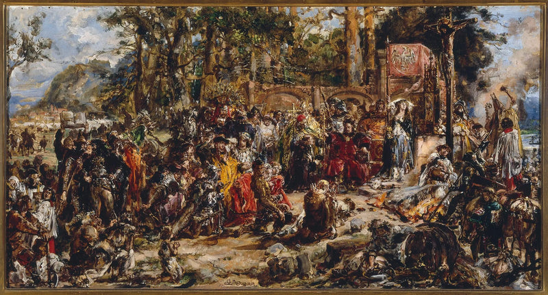 Křest Litevského, ze série « Dějiny civilizace v Polsku » - Jan Matejko