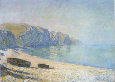 Loďky na pláži v Pourville při odlivu - Claude Monet