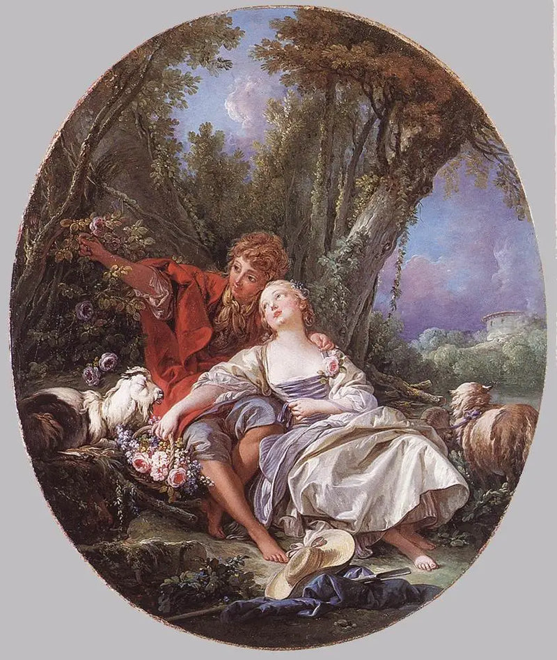 Berger et bergère au repos - François Boucher