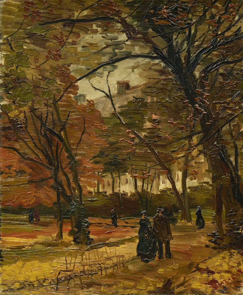 Bois de Boulogne s kolemjdoucími - Vincent van Gogh