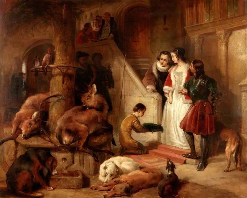 Bolton Court v dávných časech - Edwin Henry Landseer