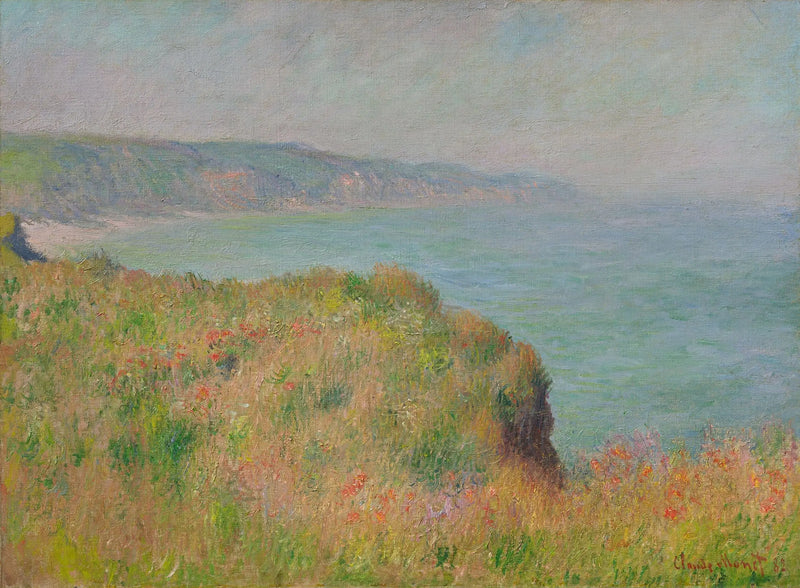 Okraj útesu v Pourville - Claude Monet