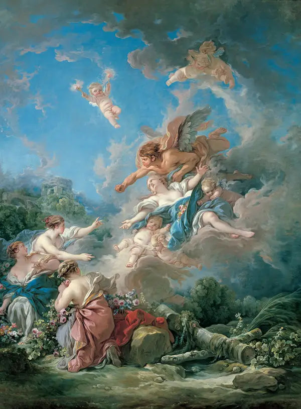 Borée odstraňuje Oreithyie - François Boucher