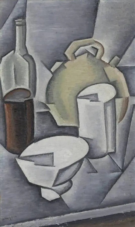 Láhev a džbán - Juan Gris
