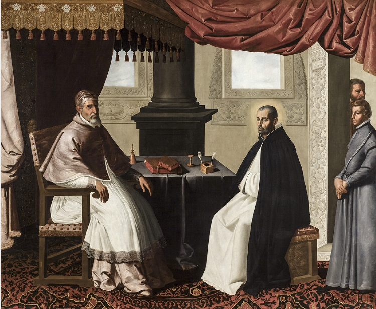 Bruno di Segni s Urbanem II - Francisco de Zurbarán