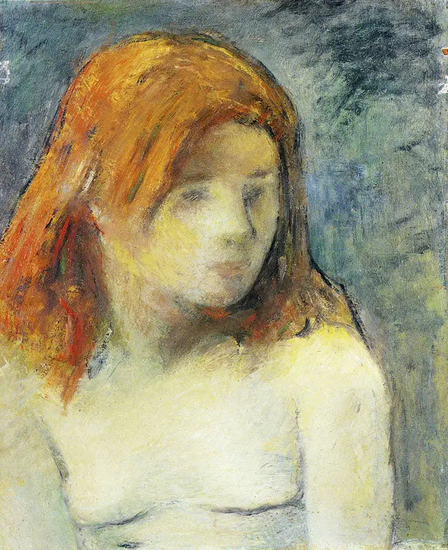 Reproduction du tableau « Buste d'adolescente nue - Paul Gauguin » par Alpha Reproduction en peinture à l’huile