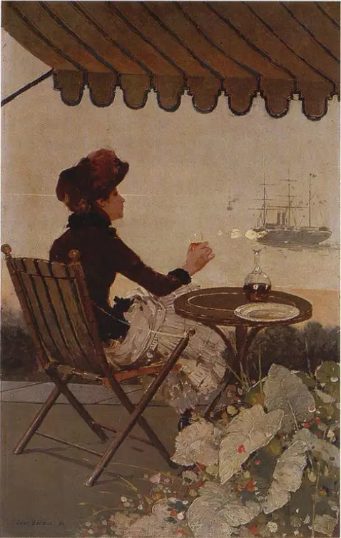 Café en bord de mer - Jean Béraud - Alpha Reproduction