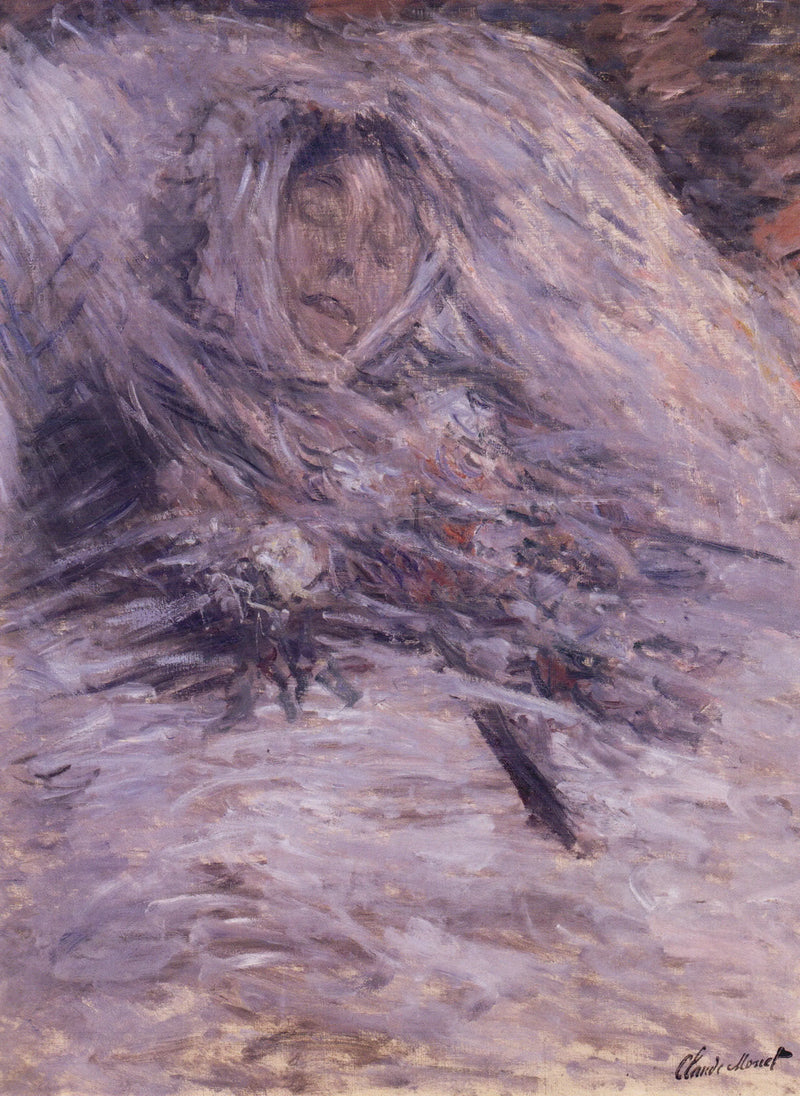 Camille na své smrtelné posteli - Claude Monet