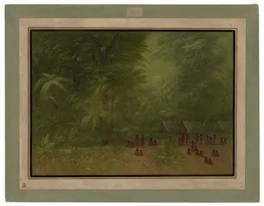Camp indien dans la forêt - George Catlin - Alpha Reproduction