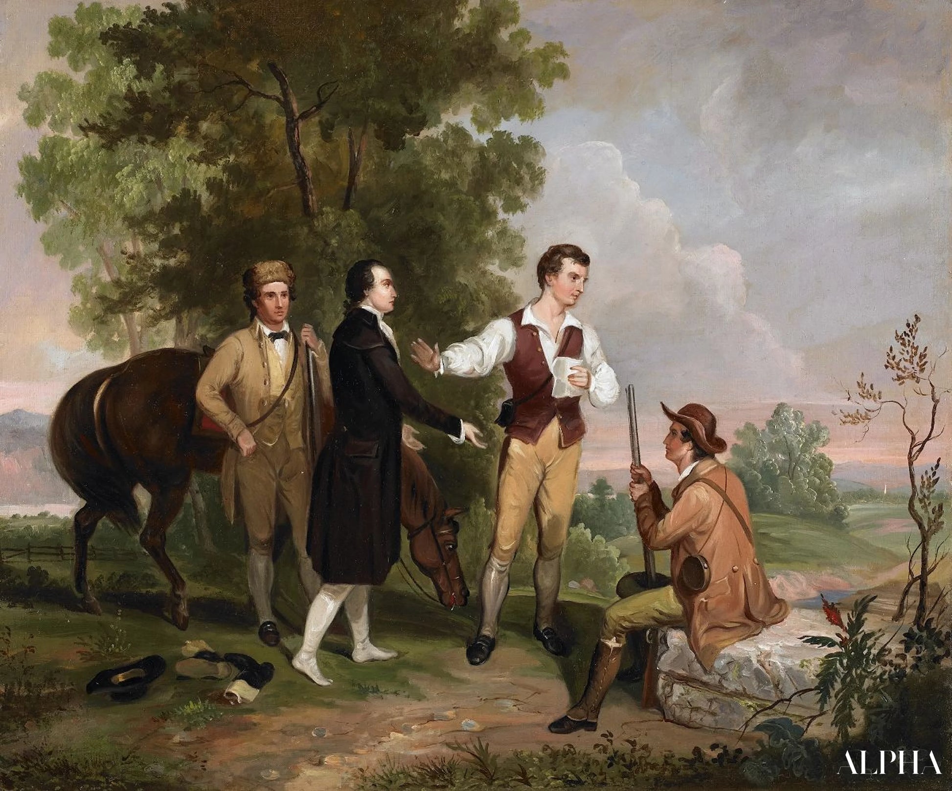 Capture du major André, 1845 - Asher Brown Durand - Reproductions de tableaux et peintures haut de gamme