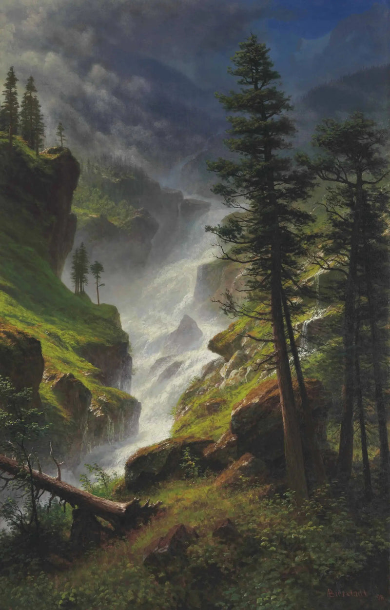 Kaskáda pohoří Skalistých hor - Albert Bierstadt