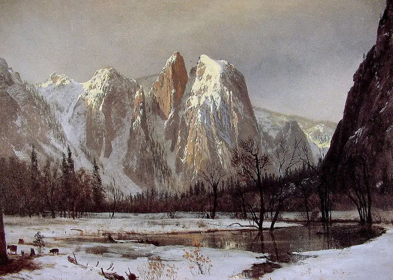 Katedrála Rock, údolí Yosemite, Kalifornie - Albert Bierstadt