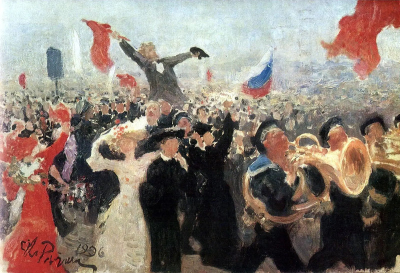 Oslava manifestu z 17. října 1905 - Ilya Repin
