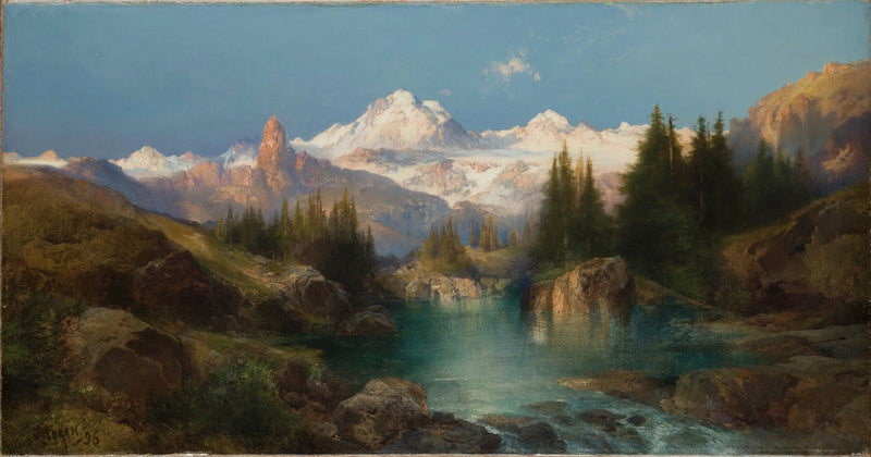 Sníh obklopující řetěz - Thomas Moran