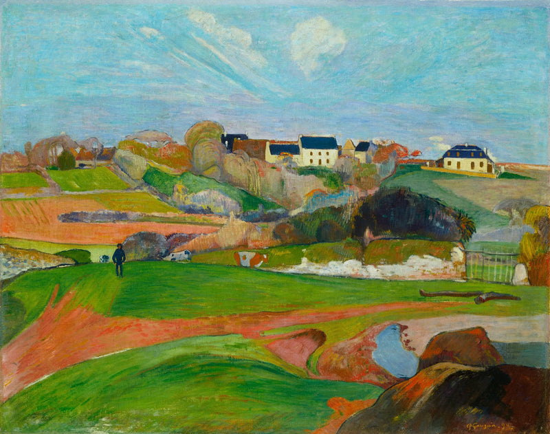 Pole u Pouldu, nebo Krajina u Pouldu - Paul Gauguin