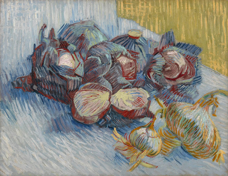 Červené uhlíky a česnek - Vincent van Gogh