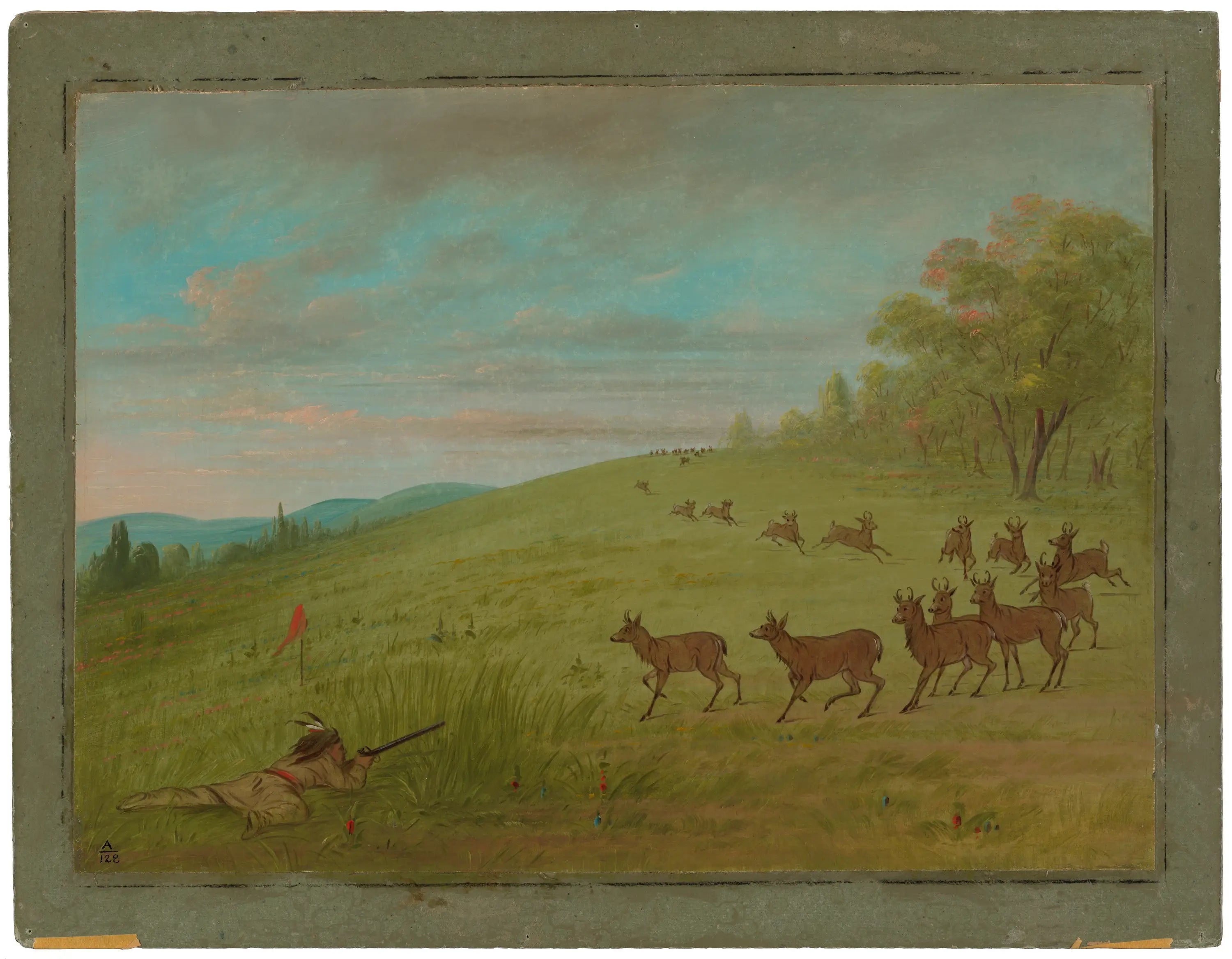 Chasse aux antilopes - Assinneboine - George Catlin - Alpha Reproduction