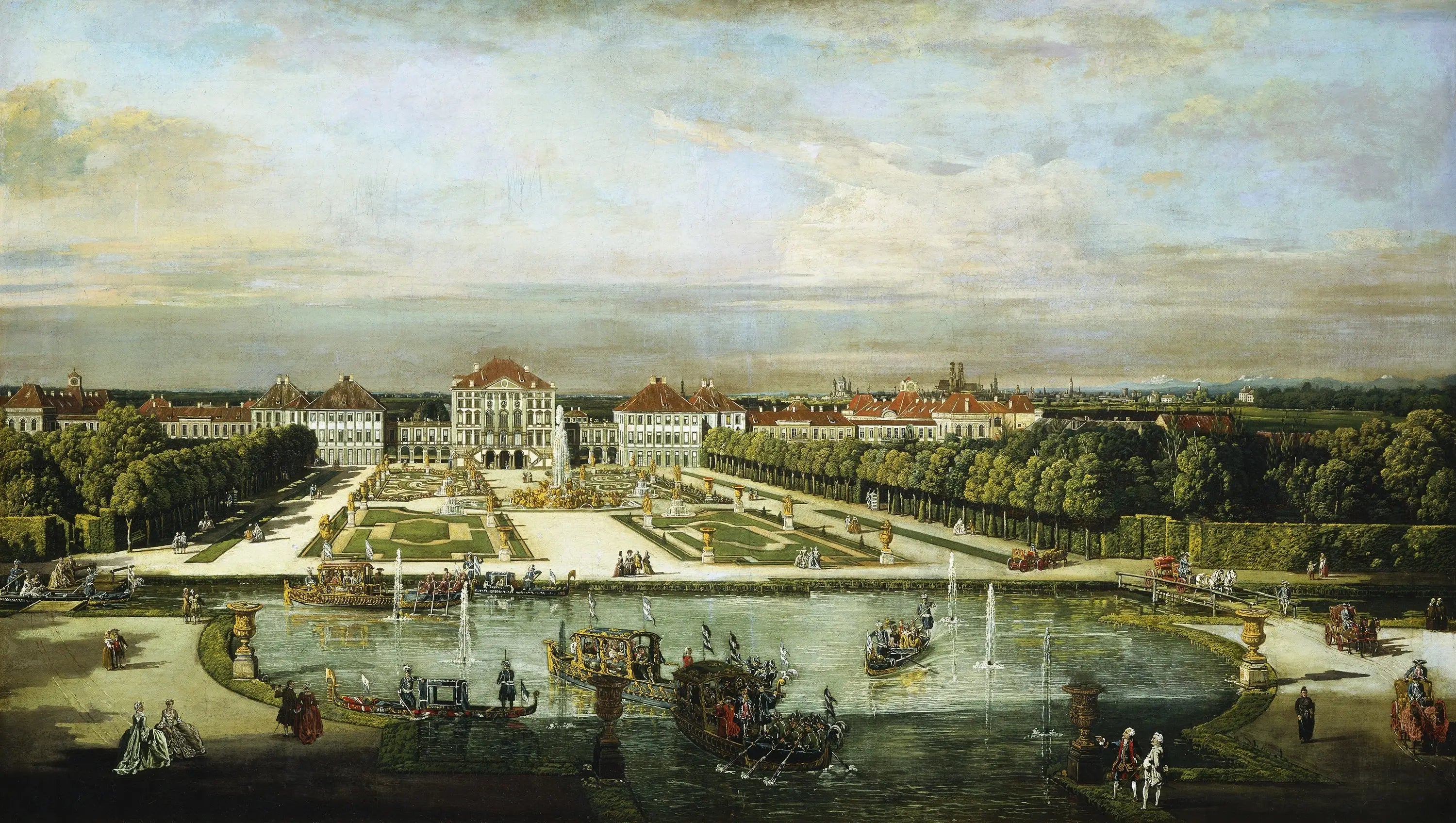 Château de Nymphenburg Munich - Canaletto - Alpha Reproduction