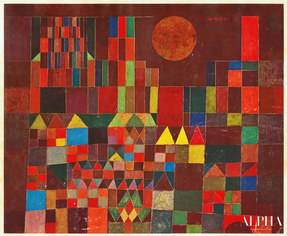 Château et soleil - Paul Klee - Reproductions de tableaux et peintures haut de gamme