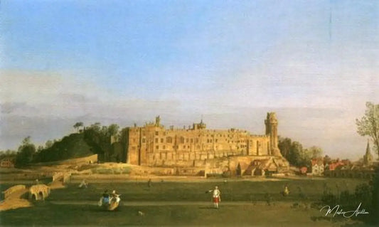 Château Warwick, façade sud - Giovanni Antonio Canal - Reproductions de tableaux et peintures haut de gamme