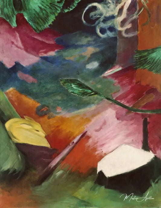 Chevreuil dans la forêt I - Franz Marc - Reproductions de tableaux et peintures haut de gamme