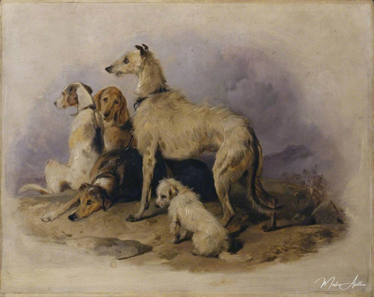 Chiens des Highlands - Edwin Landseer - Reproductions de tableaux et peintures haut de gamme