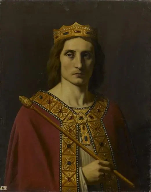 Childéric II (přibližně 653-675), král Austrasie, Neustrie a Burgundska - Émile Signol