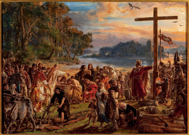 Christianizace Polska 966 n. l. - Jan Matejko