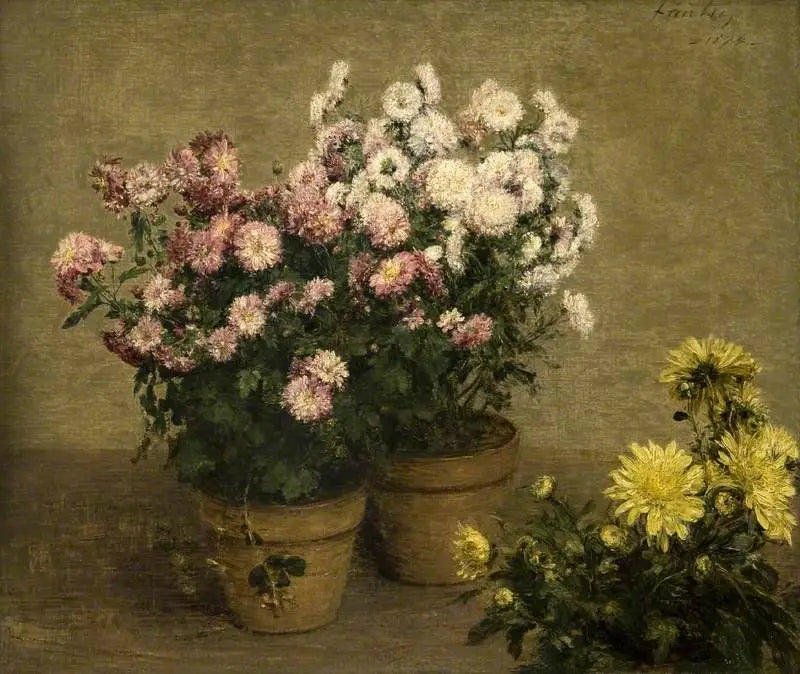 Chryzantémy - Henri Fantin-Latour