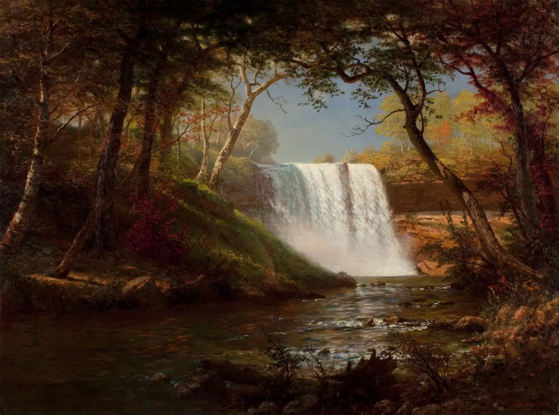 Pád Minnehaha - Albert Bierstadt