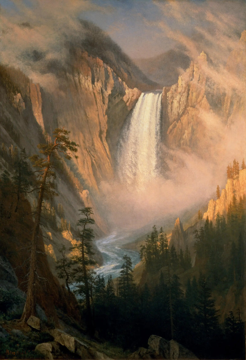 Pád Yellowstone - Albert Bierstadt