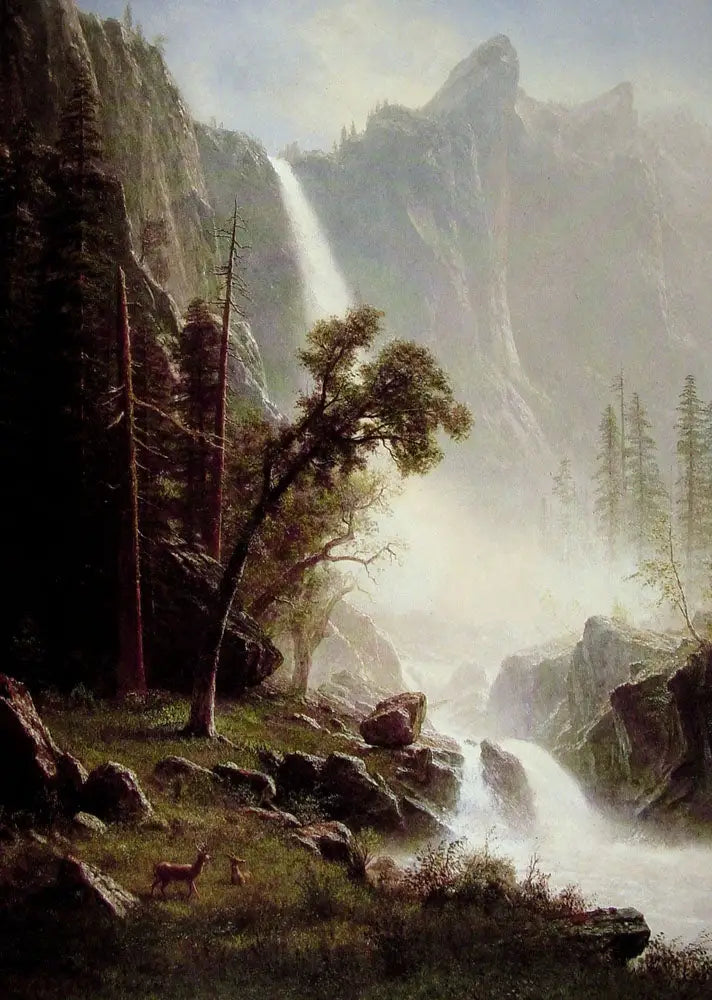 Pád nevěstina závoje, Yosemite - Albert Bierstadt
