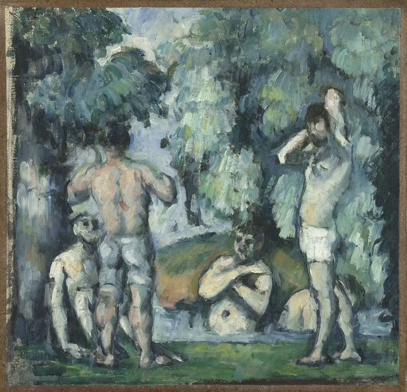 Pět koupajících se - Paul Cézanne
