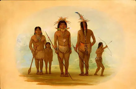 Cinq Indiens d’Iquito - George Catlin - Alpha Reproduction