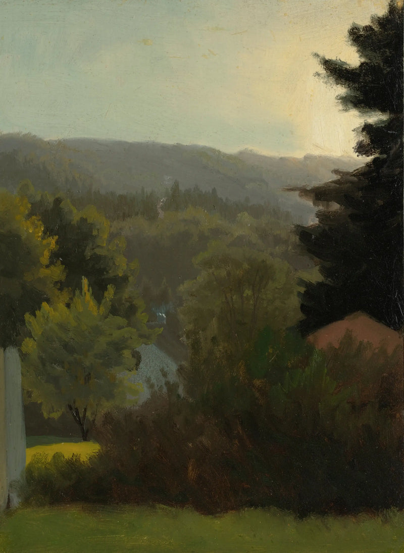 Zalesněné kopce - Albert Bierstadt