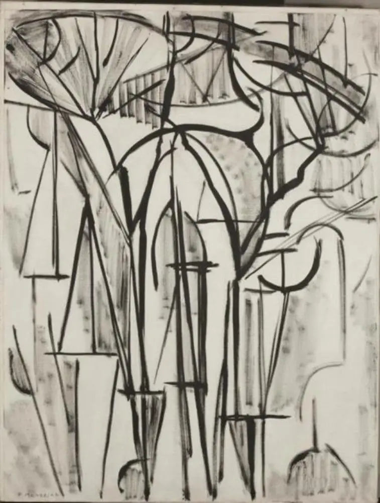 Kompozice stromy 1 (nedokončeno) - Piet Mondrian
