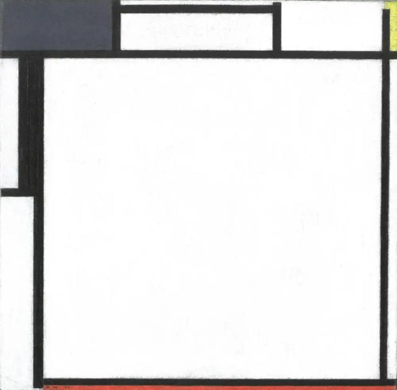 Kompozice s modrou, žlutou, černou a červenou - Piet Mondrian