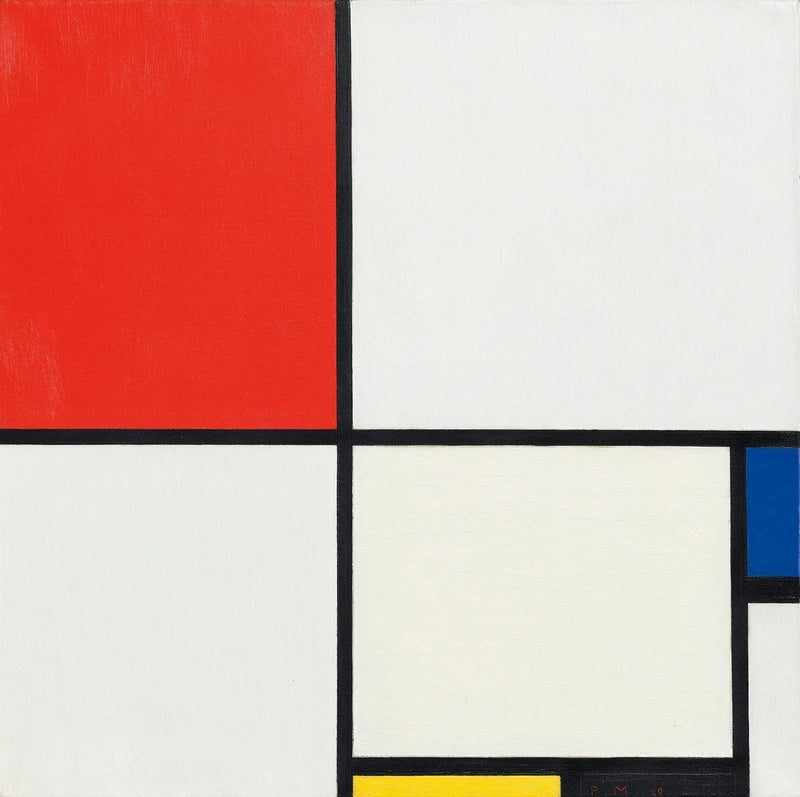 Kompozice III s červenou, modrou, žlutou a černou - Piet Mondrian