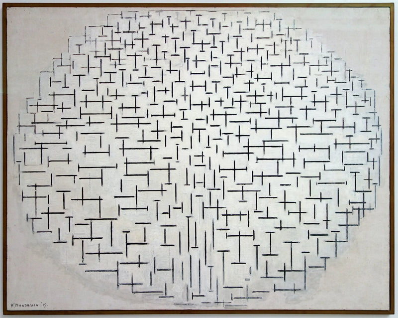 Kompozice č. 10 (Molo a Oceán) - Piet Mondrian