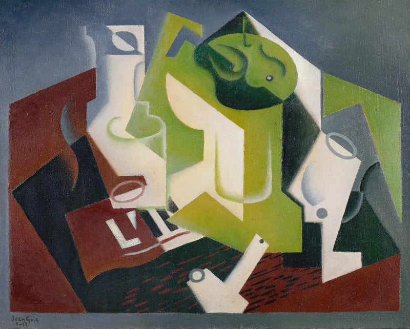 Miska na kompot a dýmka - Juan Gris