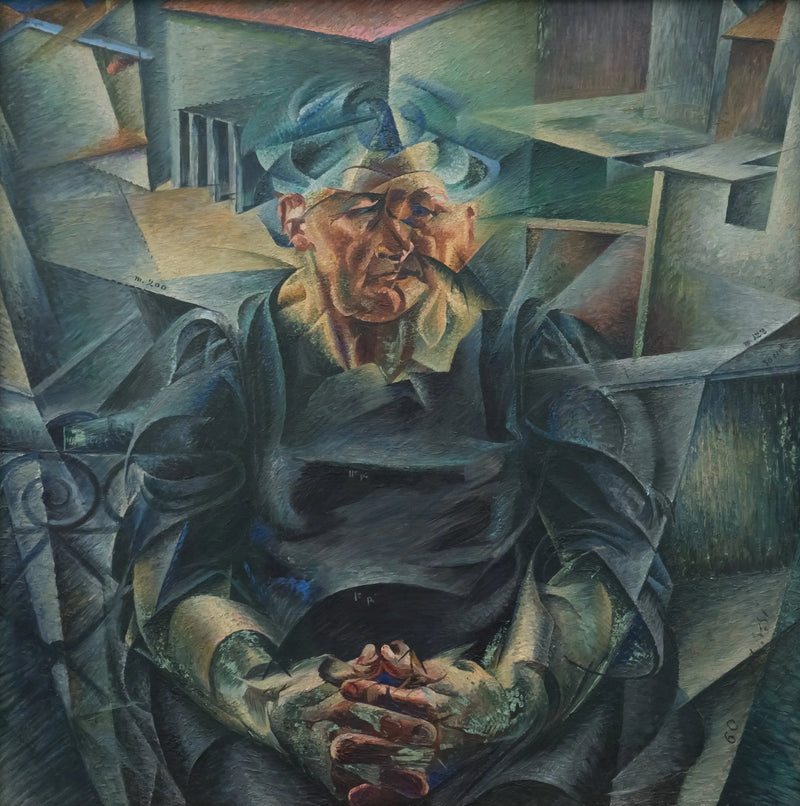 Horizontální konstrukce - Umberto Boccioni