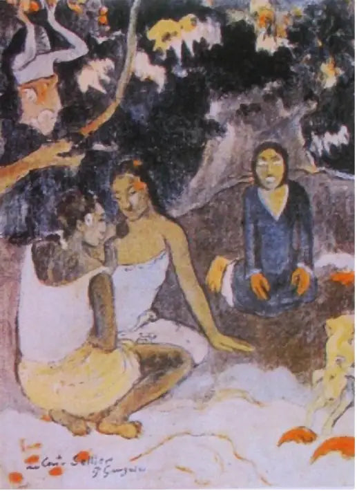 Reproduction du tableau « Contes barbares - Paul Gauguin » par Alpha Reproduction en peinture à l’huile