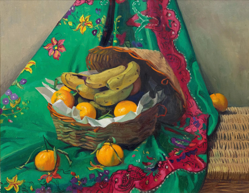 Koš mandarinek a banánů - Félix Vallotton
