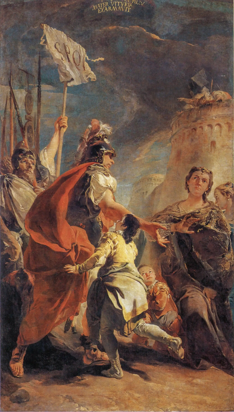 Coriolan na zdech Říma - Giovanni Battista Tiepolo